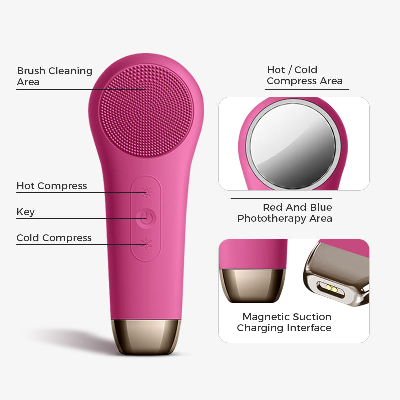 rxmoore facial cleansing brush with multiple modes