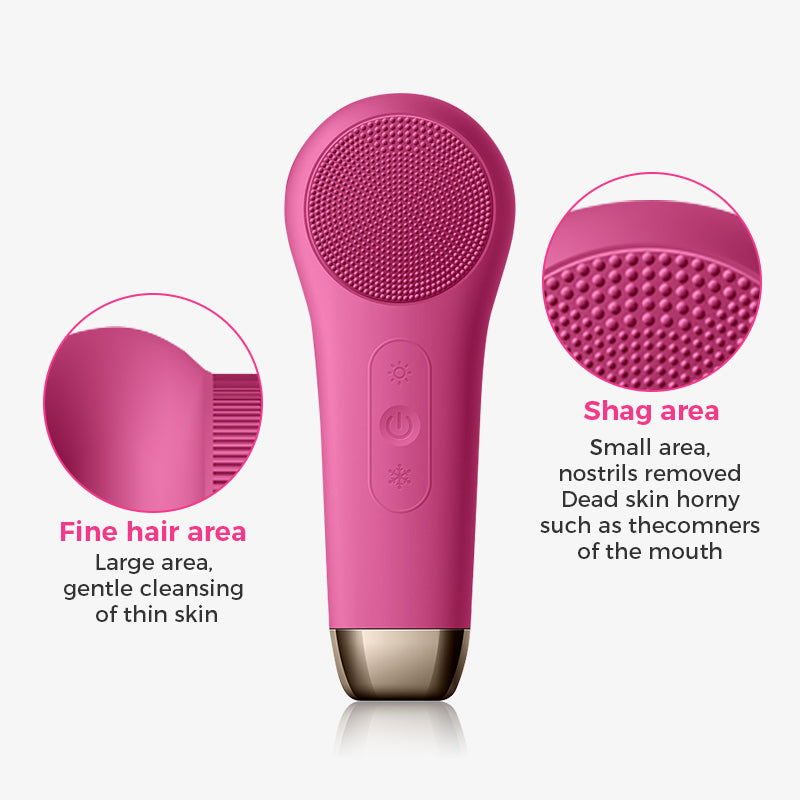 rxmoore silicone facial cleansing brush close-up