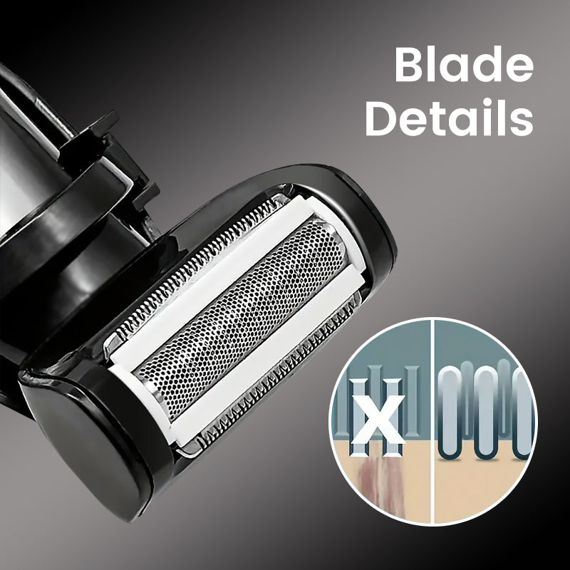 sharp skin-friendly blade for smooth back shave