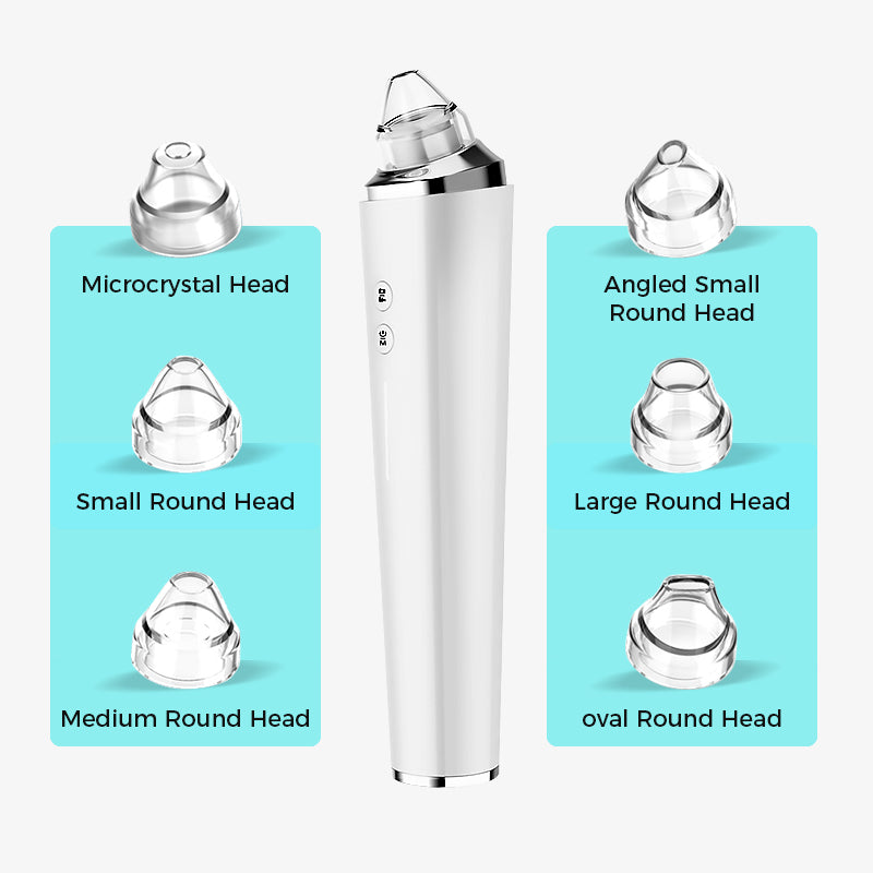 skin-friendly suction tip for gentle blackhead removal