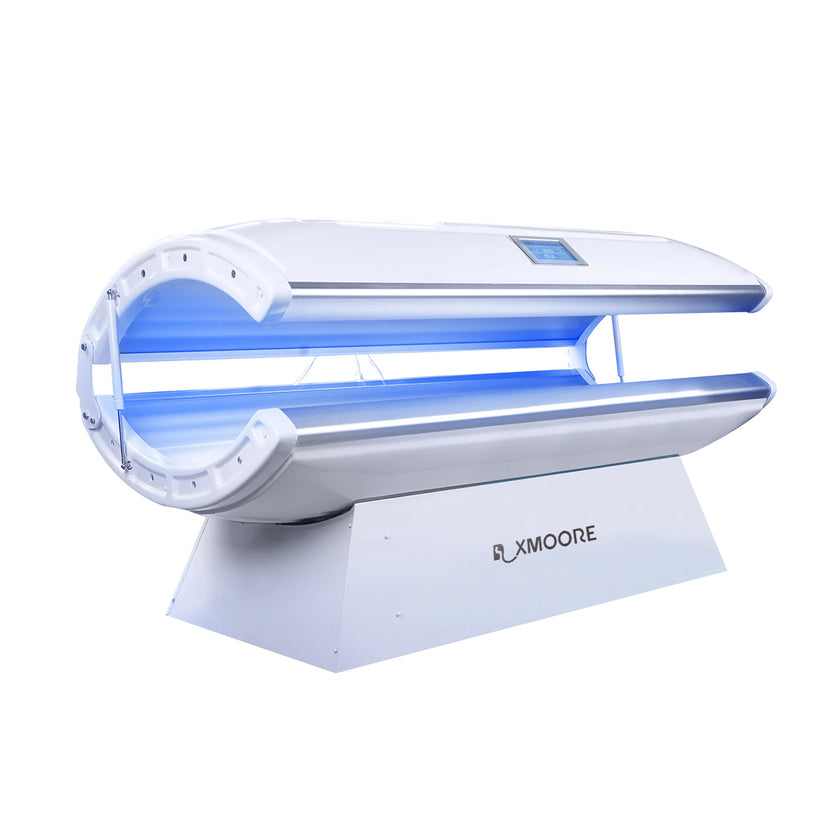 high power tanning bed for even glow